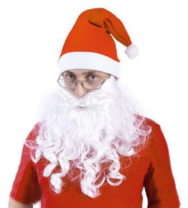 Weißer Bart mit Gummizug für den Weihnachtsmann, Nikolaus, Santa Claus