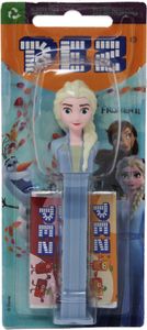 PEZ figurka Elsa s modrým dávkovačem 2 balení sladkých bonbonů 17g