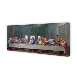 Leinwandbild 125x50 Wandkunst Art letzter Abendmahl