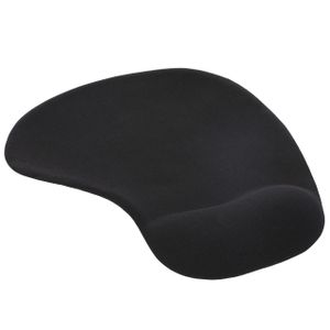 mumbi Mauspad mit Gel-Handballenauflage Mousepad Mausmatte mit Gelkissen Handgelenkpolster Handauflage in Schwarz