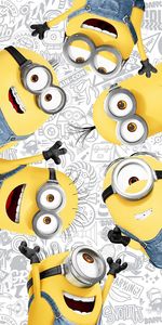 Handtuch Minions 2 Friends Strandtuch 70 x 140 cm, 100% Baumwolle