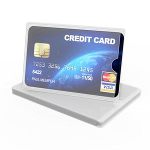 kwmobile 10x Kreditkarten Karten Schutzhülle - 10er Set TPU Hülle für Kreditkarte EC-Karte Krankenkarte Kartenschutzhülle Matt Transparent