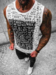 Ozonee Herren Tank Top Breath weiß L