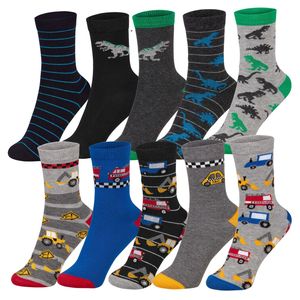 Kinder Socken,10 er Pack,Jungen,Trendy Socken in coolen Farben für jeden Tag,31-34