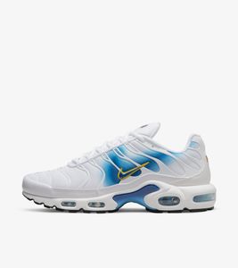 Nike TN Air Max Plus "Spray Paint Swoosh White Blue", DX8962-100, Größe: 48,5