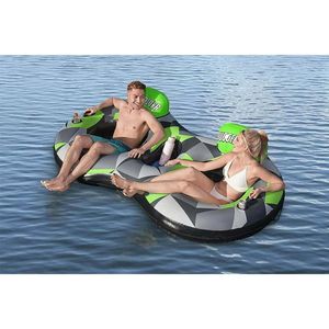 Bestway 43279 Hydro-Force 2-Personen Schwimmring mit Rückenlehne Rugged Rider ll