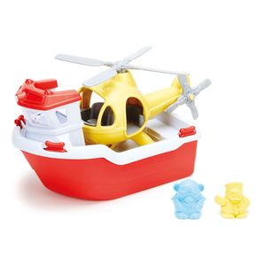 GREENTOYS - Rettungsboot & Hubschrauber 4 Teile