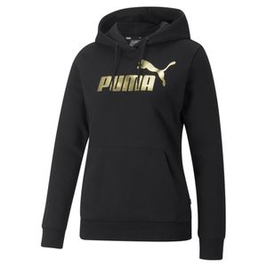 Puma ESS+ METALLIC LOGO HOODIE W BLACK S