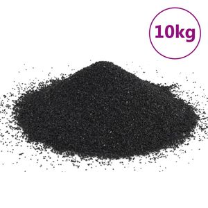 vidaXL Piasek akwariowy 10 kg czarny 0,2-2 mm