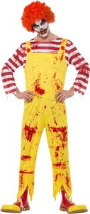 Smiffys - "Kreepy Killer" Jumpsuit Kostüm - Herren SM2195 (XL) (Gelb/Rot/Weiß)