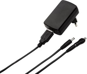 Cestovní nabíječka USB s mini USB + kreativní zástrčka