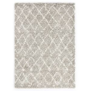 vidaXL Berberteppich Hochflor PP Sandfarben und Beige 120 × 170 cm