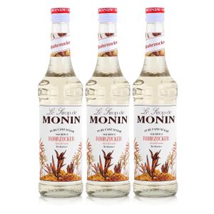Monin Sirup Rohrzucker 700ml - Cocktails Milchshakes Kaffeesirup (3er Pack)