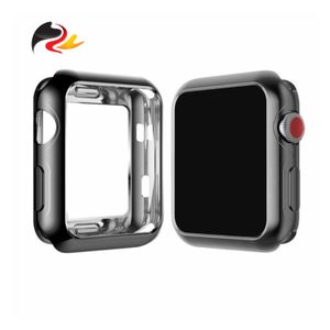 Silikon Schutzhülle für Apple Watch Series 4 5 6 Se SE2 40mm, Schwarz - Case Displayschutz Hülle Kratzschutz
