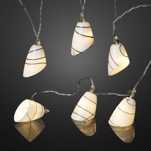 LED Lichterkette Glas Schirme 6 LED warmweiß Deko Beleuchtung Party Trafo Innen LED Lichterkette Glas Schirme 6 LED warmweiß Deko Beleuchtung Party Trafo Innen