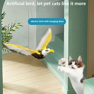 Elektronischer Interaktives Katzenspielzeug,Katze Exercise Chaser Tool,Simulation Vogel Teaser Spielzeug