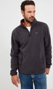 FQ1924 FQBroder Herren Fleecepullover Sweatpullover Pullover mit Stehkragen Regular Fit