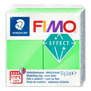 FIMO EFFECT Modelliermasse ofenhärtend neongrün 57 g