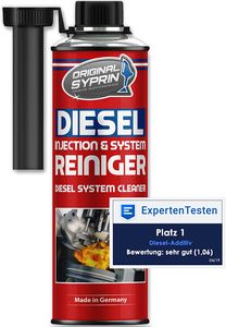 SYPRIN Original Diesel System Reiniger - Systemreiniger für Dieselmotoren I Reinigung Dieselpartikelfilter DPF Einspritzdüsen Injektoren 500ml