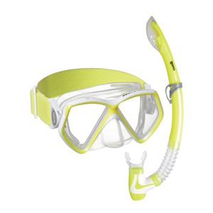 Mares Pirate-Neon Kinder Schnorchelset Tauchbrille und Schnorchel, Farbe:gelb