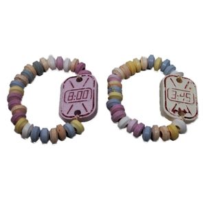 Candy Uhr bunte Armbanduhr aus Traubenzucker Zuckerkomprimat 15g