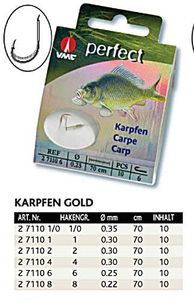 VMC Perfect Karpfenhaken gold Gr.8