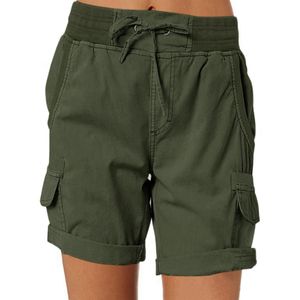 Women Casual Cargo Shorts Casual Cargo Shorts Plus Summer Summer Casual Shorts Leinen Shorts Home Schwarzgrün,Größe:M