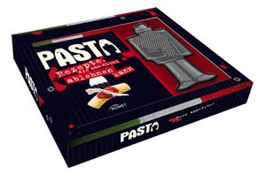 Buch-Box Pasta: Rezepte, die man nicht ablehnen kann. Buch plus Käsereibe in origineller Mafioso-Form in einer dekorativer Geschenkbox