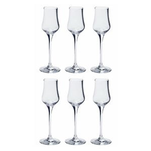 LEONARDO 061452 Ciao+ Grappakelch, Glas, 80ml, H 18 cm, klar (6 Stück)