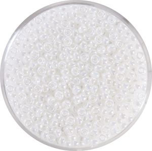 Miyuki-Rocailles, 2,2mm, 12g Pearl-White