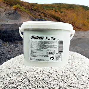 Hubey Perlite 6 Liter, Sauerstoff- und Feuchtigkeitsspeicher, Zuschlagstoff zur Bodenverbesserung