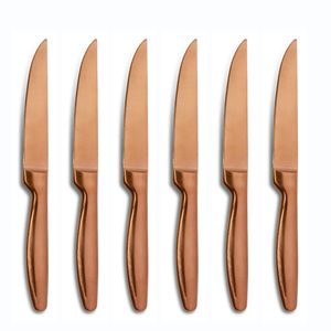 Comas Steakmesser BOJ Satin Copper 6er Set, Fleischmesser mit Satin-Finish, Edelstahl, PVD-Beschichtung, 22.1 cm, 7431