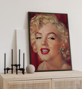 Poster Marilyn Monroe 1961, groesse_poster:21x30 cm, groesse_rahmen:weiß Passepartout 30x40 cm