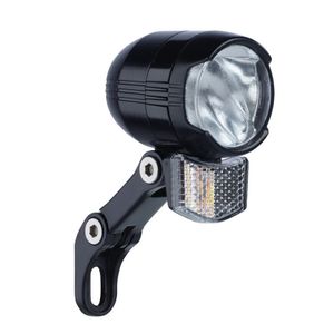 Büchel dynamo světlomet 'Shiny 80', LED, s držákem, cca 80 luxů, parkovací světlo, černý