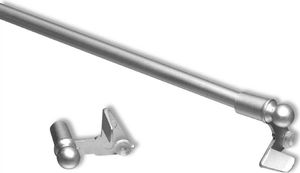 Klemmstange ausziehbar mit Schraubtechnik (40-60cm), Farbe: Silber - Chrom Matt