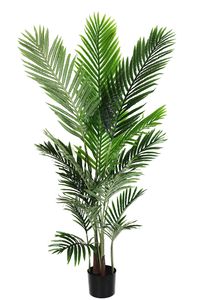 Künstliche Palme 140 cm KP610 Kunstpflanze Kunstpalme künstliche Pflanze Zimmerpflanze im Topf Große Kunstpflanze