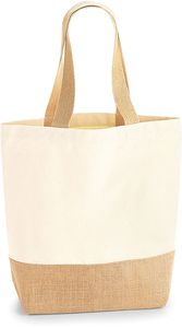 Westford Mill Jute Bag Jute Shopper W450 Beige Natural 24 x 41 x 13 cm