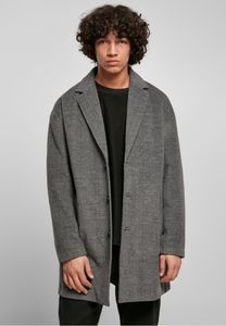 Urban Classics - Classic Herringbone Coat Mantel grau - XL