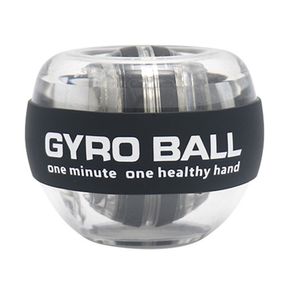 Auto-Start Gyro Ball Wrist Exerciser/Balance Dekompressionsspielzeug/Metallkugelkern mit LED-Licht,Schwarz