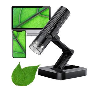 Monokulare Mikroskope, Tragbares USB-Mikroskop 550X-1000X, Digitalmikroskop, WIFI/USB hochauflösendes Mikroskop, mit LED-Beleuchtung