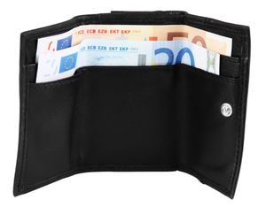 Excellanc Mini Geldbörse aus Echtleder. Format 9 x 6 cm.