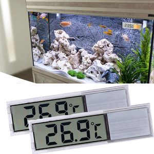 Aquarium, 2 Stck Thermometer, Digitales Aquarium Thermometer mit hoher Empfindlichkeit, Zwei Seitlich Klebende Aufkleber, Genauigkeit bis zu 0,1 Grad