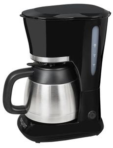 Exquisit KA 6501 sw Kaffeemaschine | Thermoskanne | 4-8 Tassen | schwarz