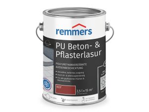 Remmers PolyurethanBeton- & Pflasterlasur rot 2,5 l, Beton- und Bodenfarbe