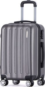 VERTICAL STUDIO "Udevalla" 20" Handgepäck Koffer, 33,3 l, 4 Rollen, Teleskopgriff, Kofferschloss, leicht, robust, für Flugreisen dunkelgrau | VS-148