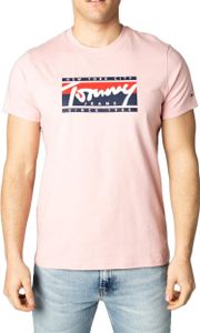 Tommy Hilfiger Jeans Pink Slim Fit T-Shirt – Xs