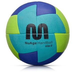 Handball Meteor Nuage für Damen mit Super Grip Material Größe 2 grün/dunkelblau
