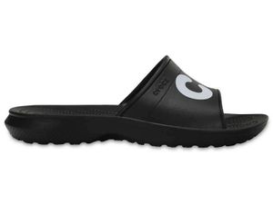 Crocs CRO204465 BLWH, Uni , Dorosły, Czarny, Monochromatyczny, Bez zapiecia, Guma