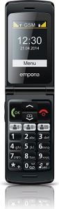 Emporia F220_001_CP 2,2 Zoll FLIP Basic Handy schwarz/champagner "wie neu"