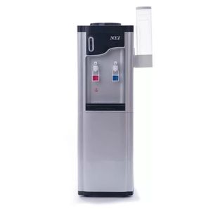 NEI HSM-61LB Bodenwasserspender mit Kompressor, Heizen/Kühlen, 14,5 kg, Schwarz-Silber